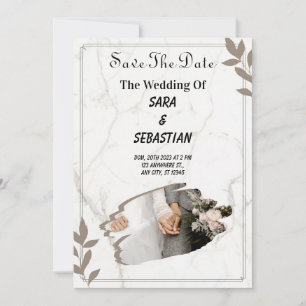 Wedding invitations   heart effect love story  