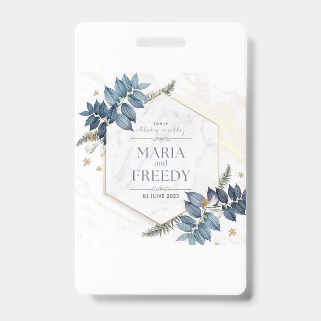 Wedding invitations ID badge (Front)