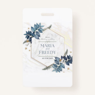 Wedding invitations ID badge