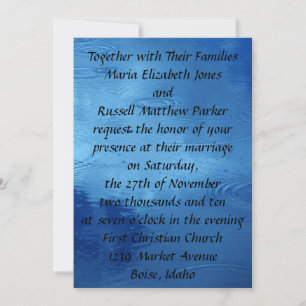 Wedding Invitations Raindrops