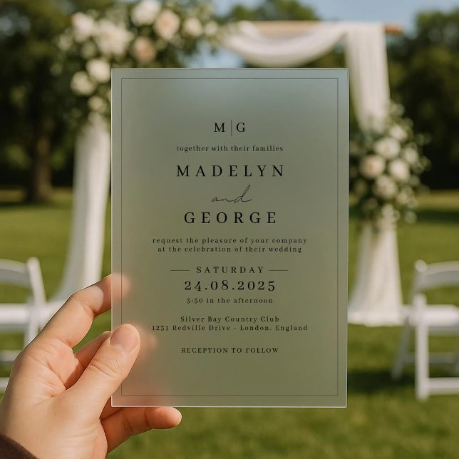 Wedding Invitations Simple Template Minimalist (Creator Uploaded)