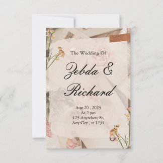 Wedding invitations stationary.