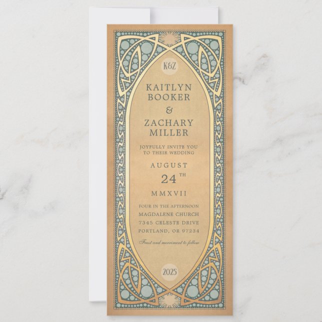 Wedding Invitations | Vintage Nouveau (Front)
