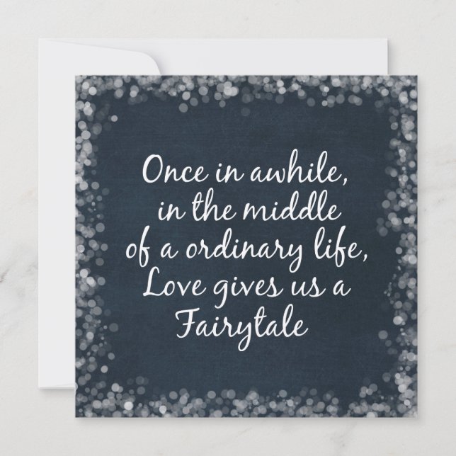 Wedding Invitations with Love Quote (Front)