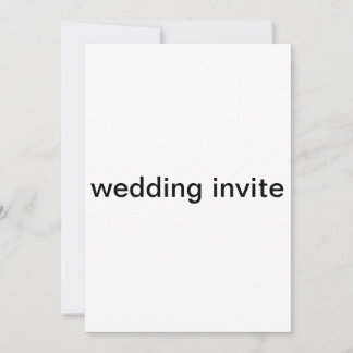 wedding invite