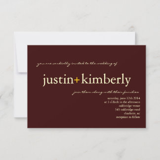 Wedding Invite | A+ |small briv