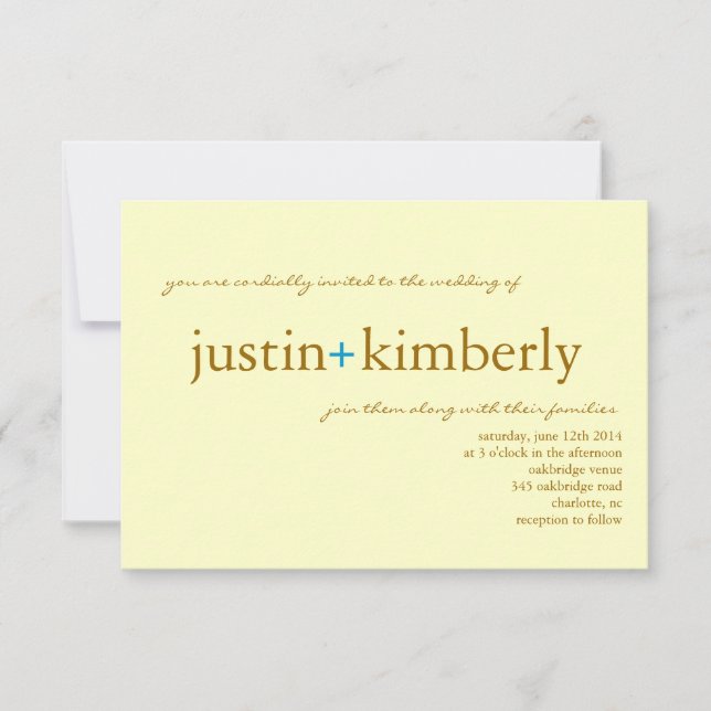 Wedding Invite | A+ |small ivyelbr (Front)