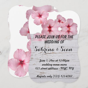 Wedding Invite Blended Half and Half Design