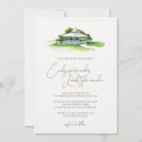 Wedding Invite - Country Club in Watercolor