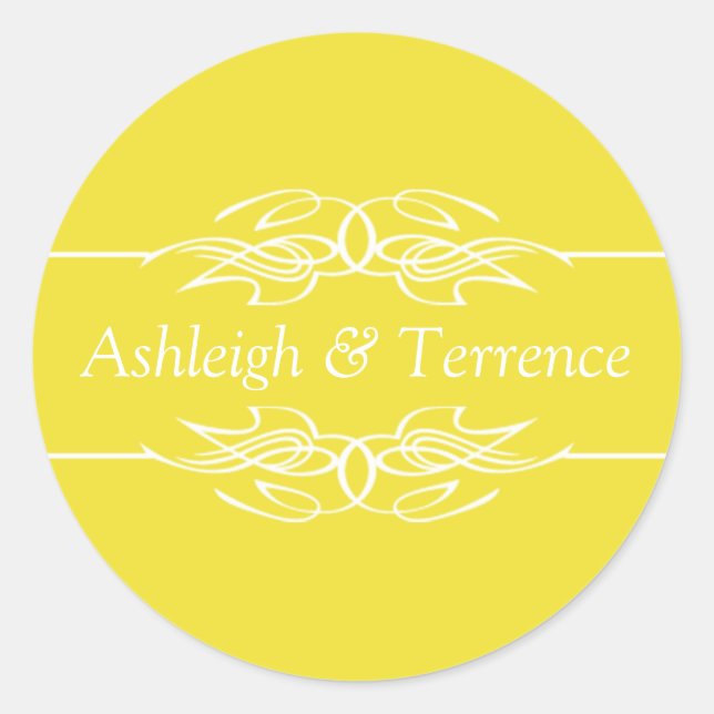 Wedding Invite Dandelion Classic Round Sticker (Front)