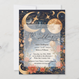 Wedding invite design of Celestial Magic