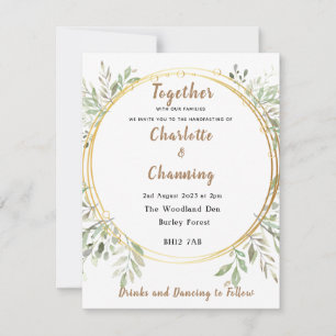 Wedding Invite   Elegant   RSVP   Handfasting