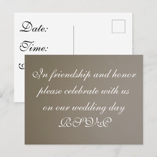 Wedding Invite Profile Card (Front/Back)
