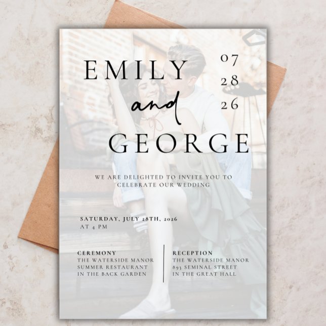 Wedding Invite Template With Photo (Creator Uploaded)