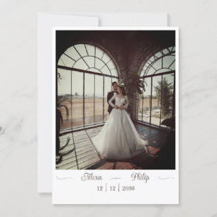 Wedding invite with photo