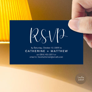 Wedding Invites RSVP Modern Minimalist Reminder