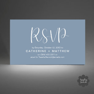 Wedding Invites RSVP Modern Minimalist Reminder