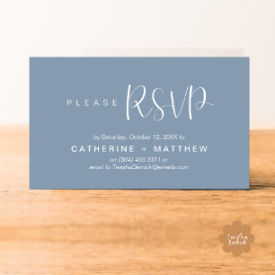 Wedding Invites RSVP Modern Minimalist Reminder