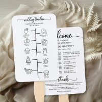 Wedding Itinerary Icon Chic Script Wedding Program