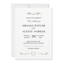 Wedding ivintation minimal  design