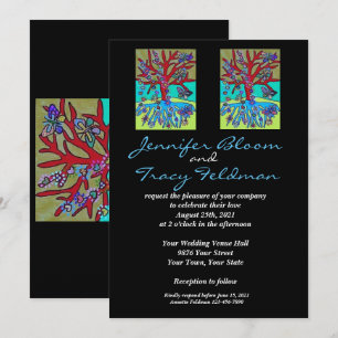 Wedding - Jewish & Yiddish - LGBTQ Invitation