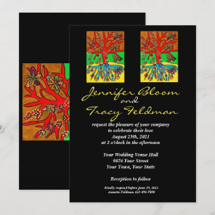 Wedding - Jewish & Yiddish - LGBTQ Invitation