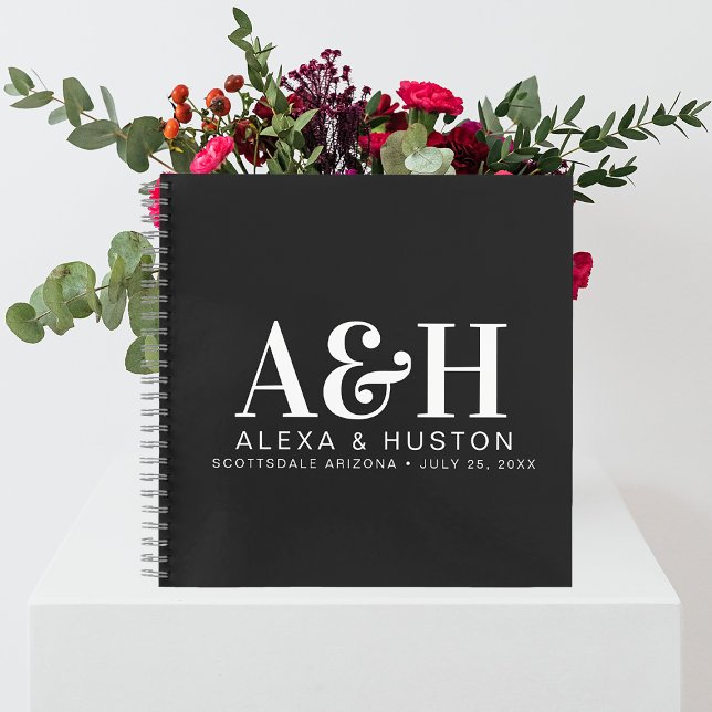 Wedding Journal Custom Monogram Planning Notebook (Creator Uploaded)