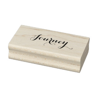 Wedding Journey or Edit to your word typography Rubber Stamp