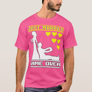 Wedding Just Married Game Over T-Shirt