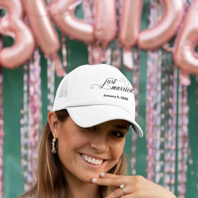 Wedding Just Married  Trucker Hat (Creator Uploaded)