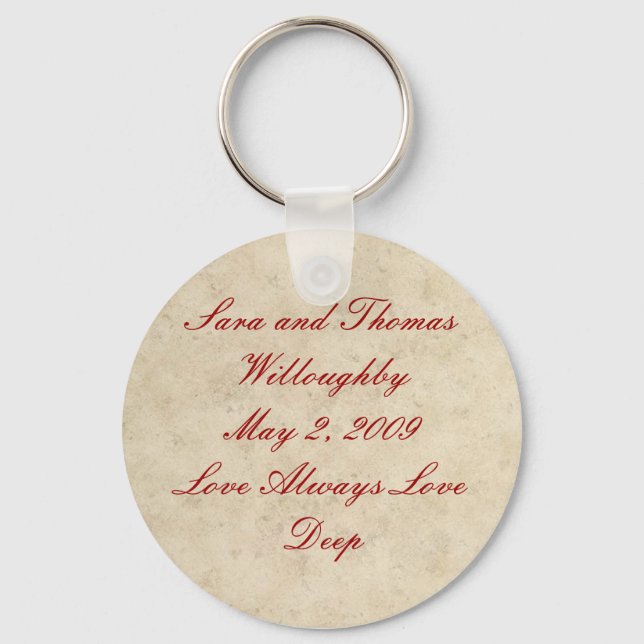 Wedding Keychain - Love Always Love Deep (Front)