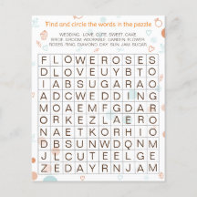 Wedding Kids Activity Find & Circle The Word
