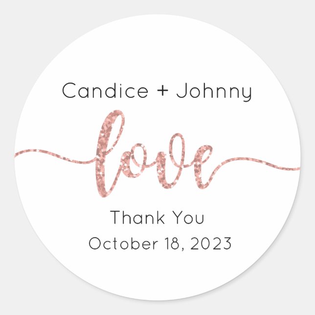 Wedding Labels, Wedding Favour Labels (Front)