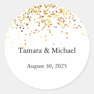 Wedding Labels, Wedding Name Date Stickers