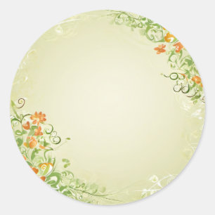 Wedding Lables Classic Round Sticker