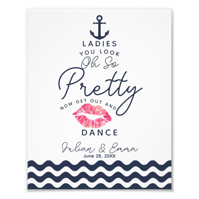 Wedding ladies bathroom sign funny (Front)