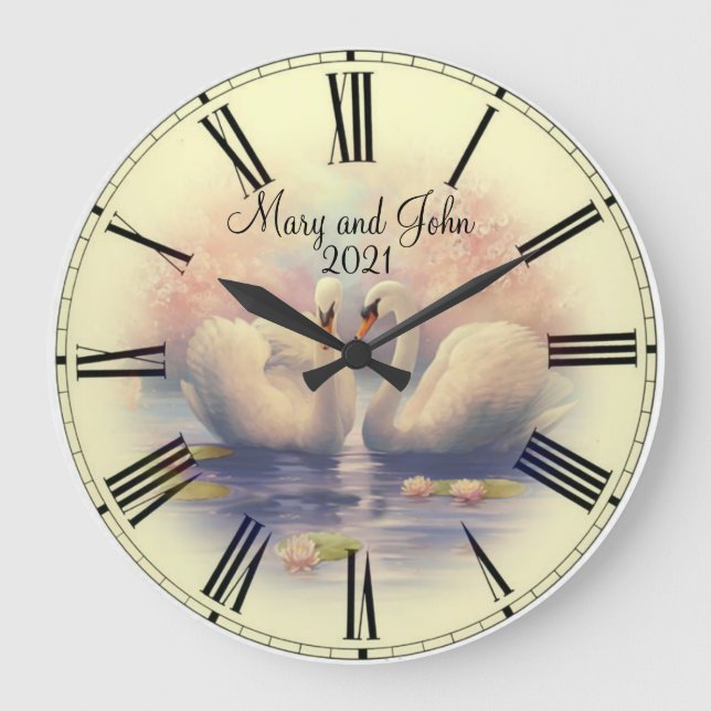 Wedding Large Clock (Front)