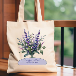 Wedding Lavender Lily of the Valley Tote Bag