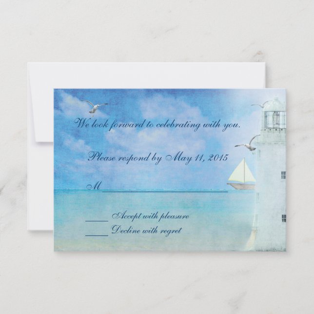 Wedding Lighthouse RSVP (Front)