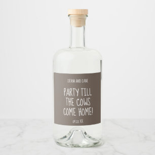 Wedding Logo Favour Food and Beverage Label Set
