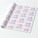 Wedding Love Bird Cute Bride Groom Name Wrapping Paper<br><div class="desc">Personalise your wedding gift to the happy couple with this cute love bird wrapping paper!  Also perfect for a bridal shower or engagement party!  Personalise with the name of the bride and the name of the groom.</div>