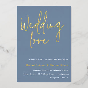 Wedding love: Dusty Blue & Gold Designer Wedding