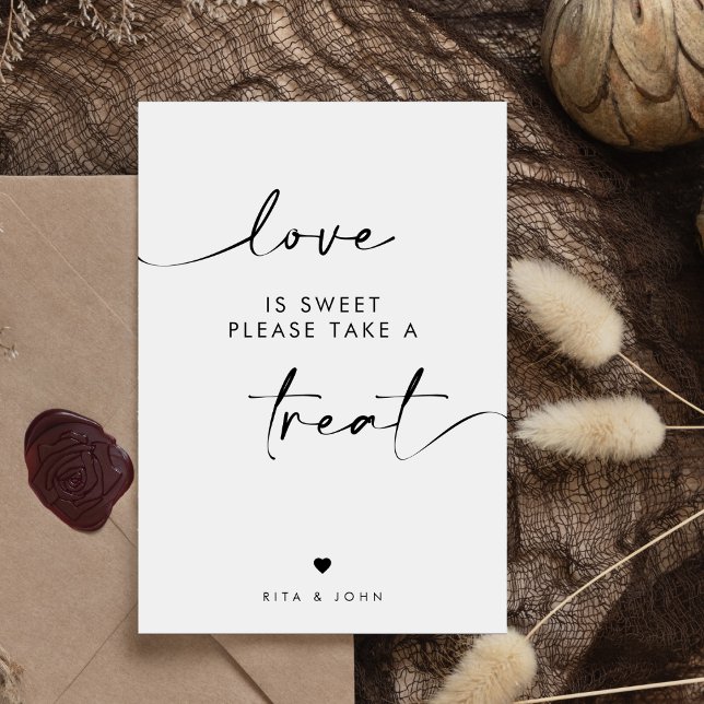 Wedding Love is Sweet Candy Buffet Dessert Sign (Creator Uploaded)