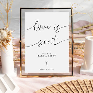 Wedding Love is Sweet Candy Buffet Dessert Sign