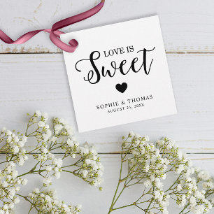 Wedding Love is Sweet Favour Tags
