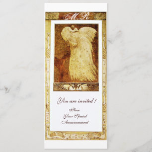 WEDDING LOVE PEACOCK MONOGRAM Brown  Programme