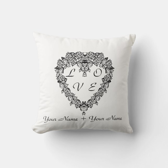Wedding Love & Photo Frame Cushion (Front)