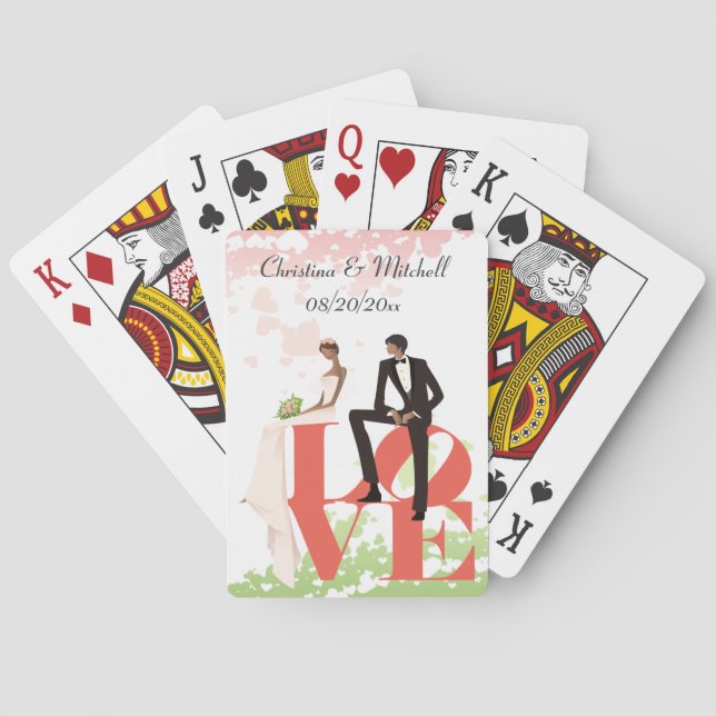 Wedding Love Playing Cards (AA) (Back)