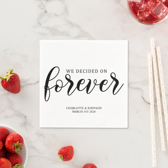 Wedding Love Quote Napkin (Insitu)