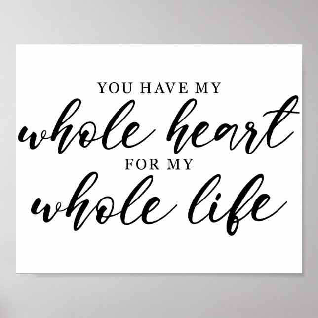Wedding Love Quote  Poster (Front)